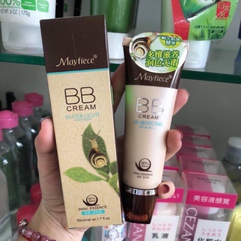 Kem nền BB Mayfiece ốc sên SPF 45  [ Bé súp] | BigBuy360 - bigbuy360.vn