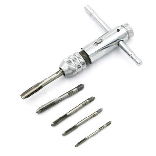 Bộ tay quay taro 2 chiều tự động và mũi taro ren M3-M8