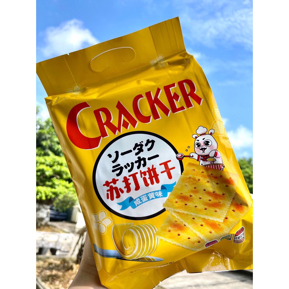 Bánh Quy Ăn Kiêng Cracker Nhật Vị Sữa (Gói 400g)