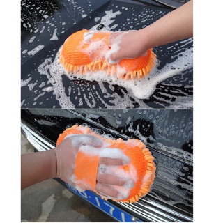 Miếng san hô rửa xe microfiber siêu sạch siêu thấm
