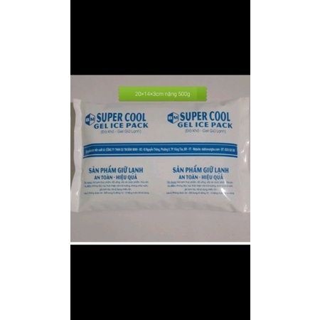 Đá khô, đá gel giữ lạnh làm tươi sữa thuốc thực phẩm 500g (có kiểm nghiệm)