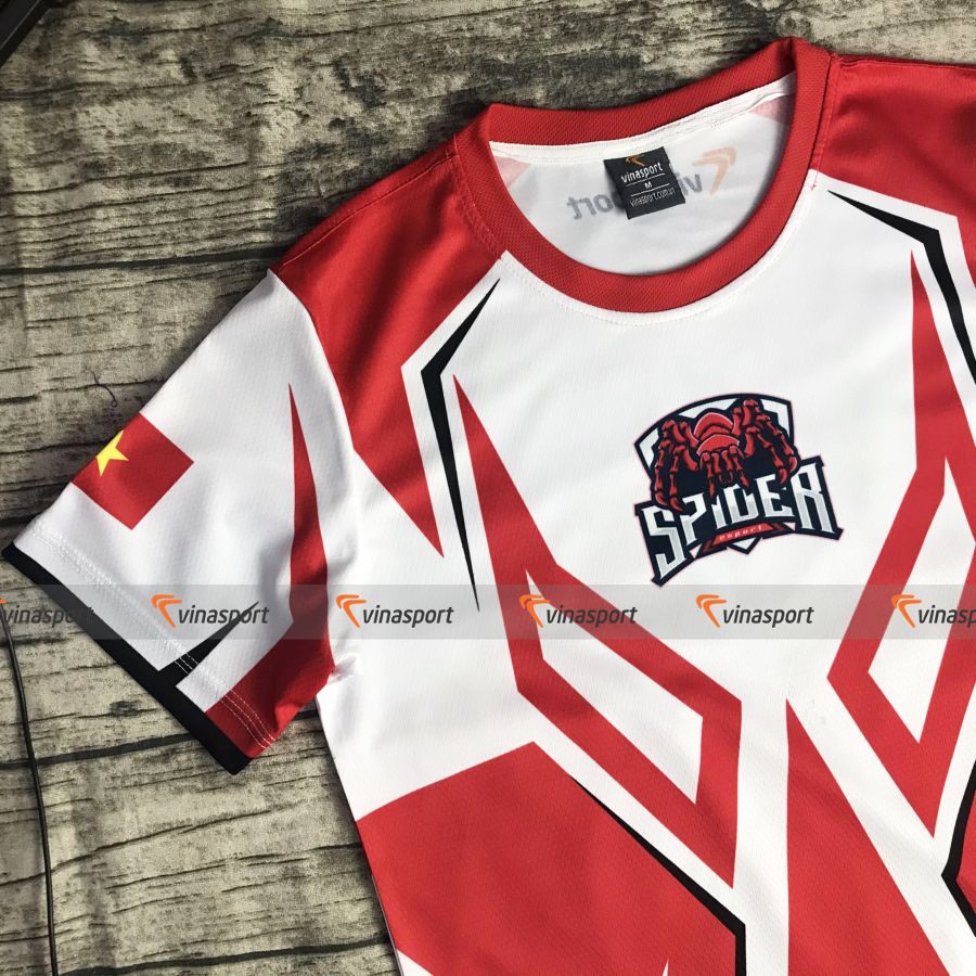 Áo thun game thi đấu Esports Vinasport Spider Red