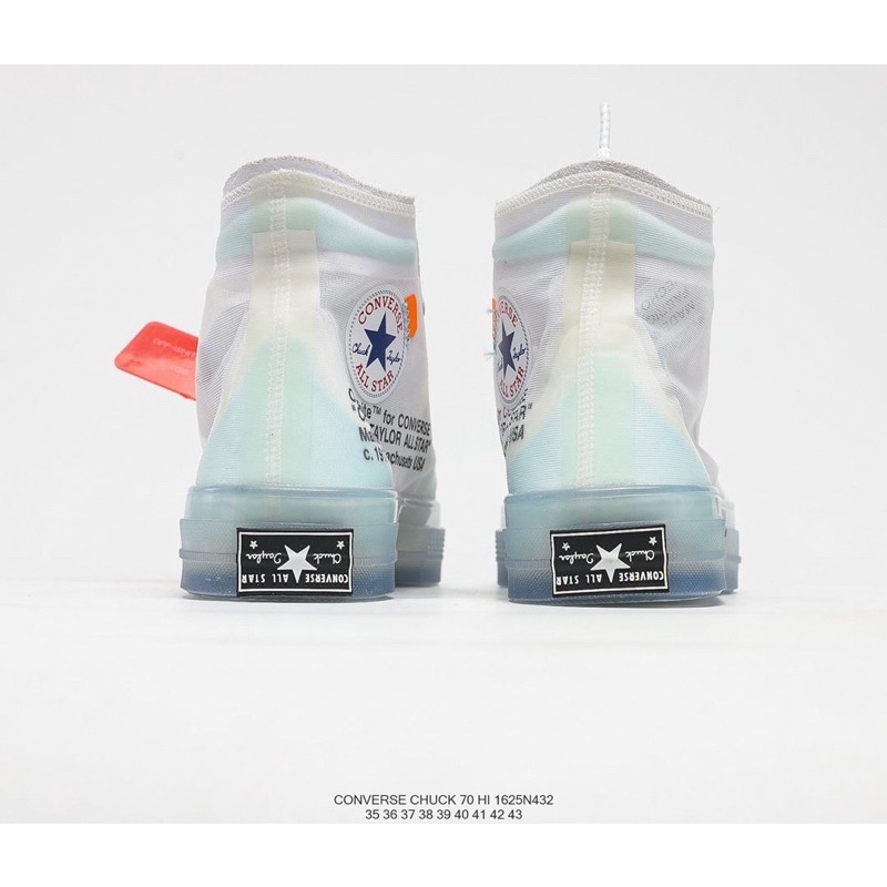 CONVERSE Giày Thể Thao Off White Chuck Taylor 1970 S 1.0 36-43 euros RM159 Cá Tính