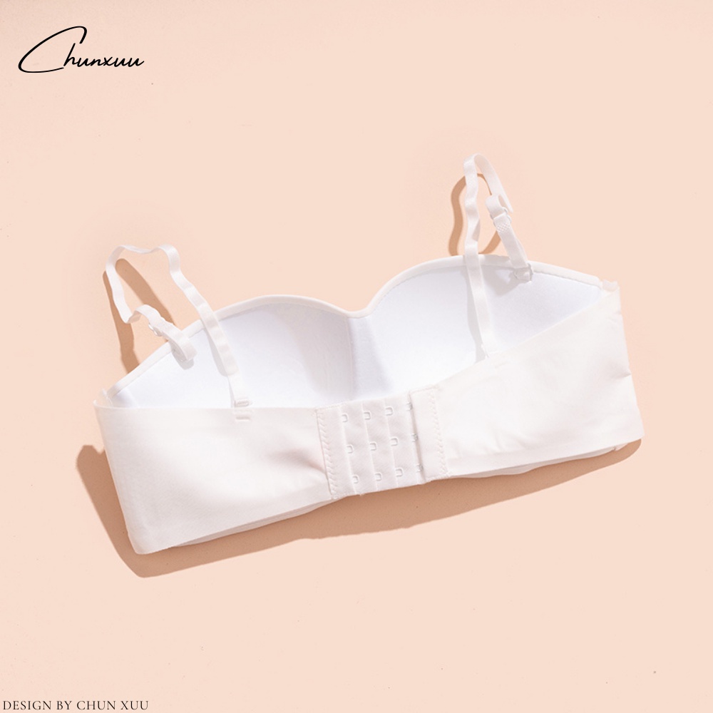 Áo cúp ngực vải su đúc không gọng chống tuột nâng đẩy ngực - ChunXuu AV48