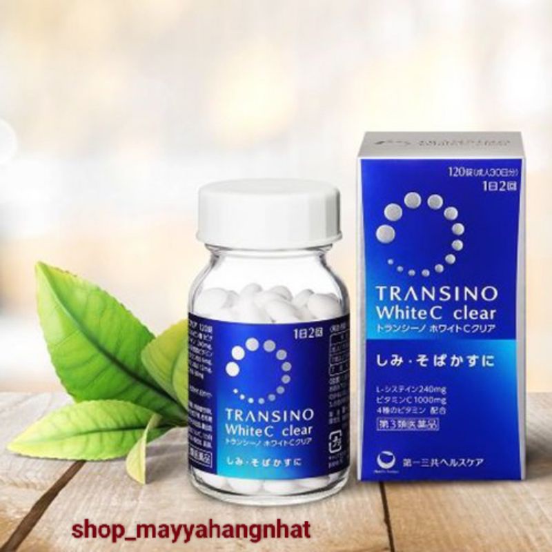 VIÊN UỐNG TRẮNG DA TRANSINO WHITE C 120 VIÊN NHẬT BẢN