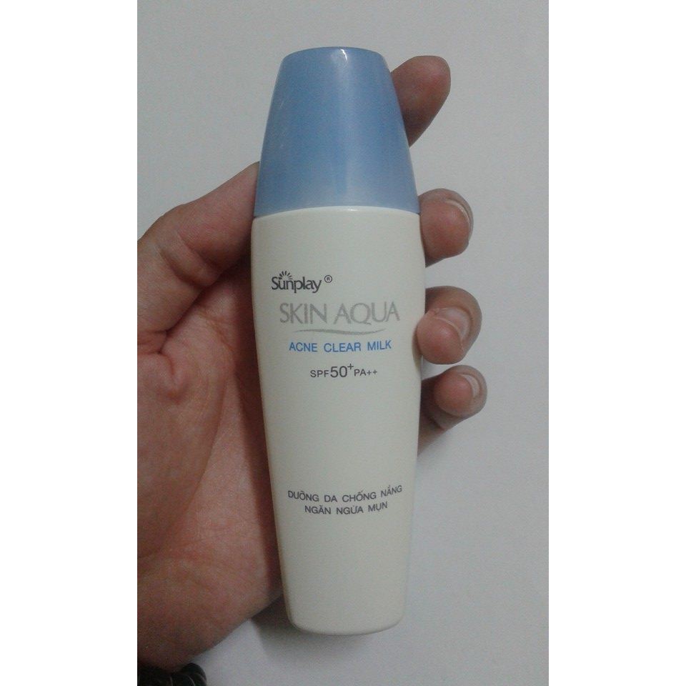 KEM CHỐNG NẮNG NGỪA MỤN ROHTO SUNPLAY SKIN ACNE CLEAR MILK SPF50 25G CHÍNH HÃNG - 4422