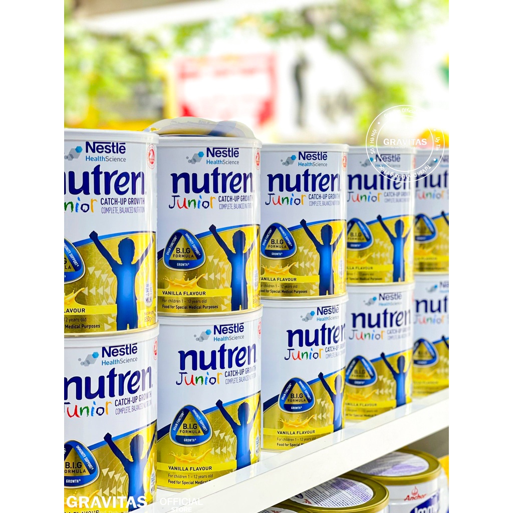 Sữa Nutren Junior Mâu Mới Vị Vani 850gm