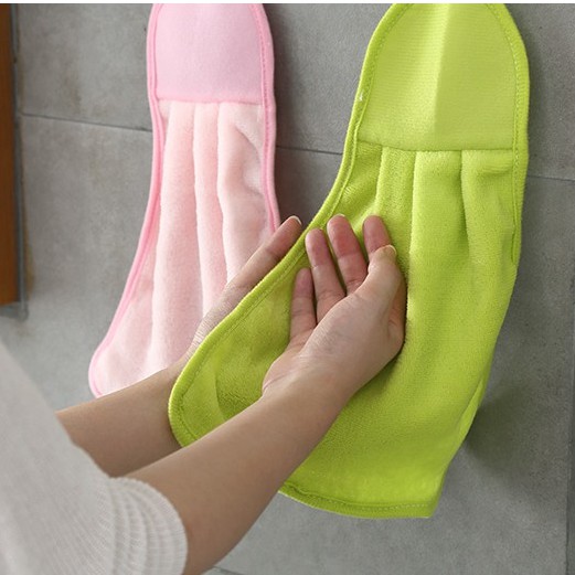 Khăn Tay ANAEAT Bằng Nhung San Hô Lau Tay/ Lau Bát Đĩa Thấm Nước Không Xơ