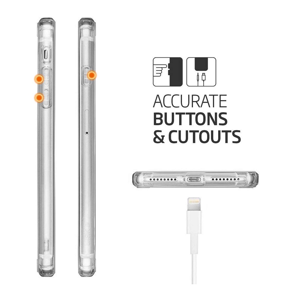 Ốp lưng dẻo trong suốt cho iPhone SE 2020 / iPhone 7 / iPhone 8 hiệu Ultra Thin mỏng 0.7mm, chống trầy xước