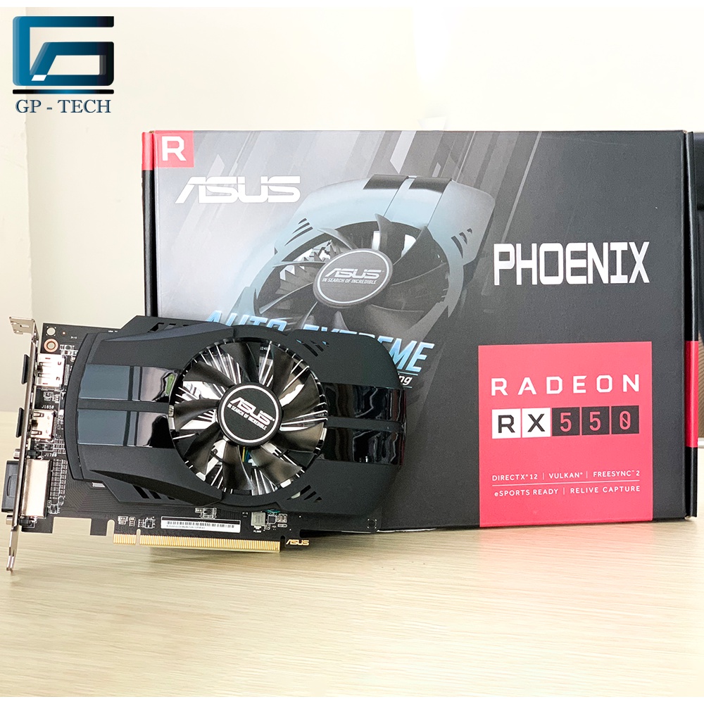 Card màn hình ASUS Phoenix Radeon RX 550 4GB GDDR5