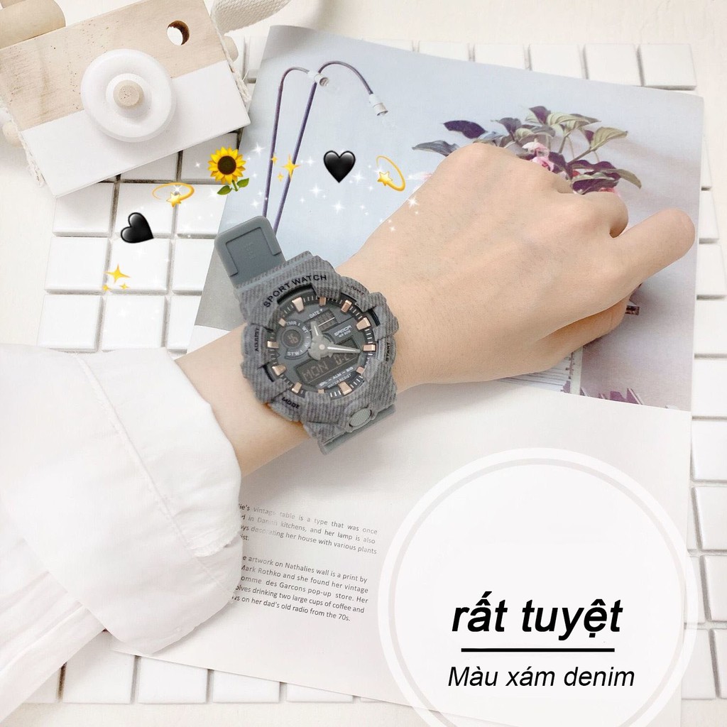 Phiên bản Hàn Quốc của đồng hồ thể thao thời trang đơn giản không thấm nước | BigBuy360 - bigbuy360.vn