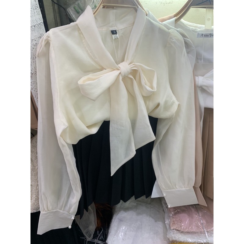 ÁO SƠ MI NƠ TAY BỒNG CHẤT ĐẸP MS22889