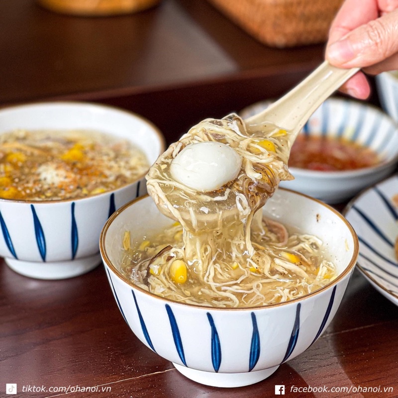 Bộ bát đĩa xanh lam bốn hoạ tiết, bát đĩa phong cách Nhật, bát đĩa decor