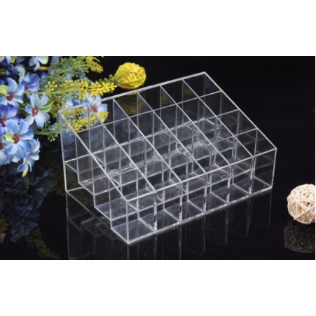 Khay kệ kiểu hộp đựng son 24 ô chất liệu Mika