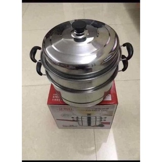 Nồi hấp, xửng hấp 3 tầng inox 28cm