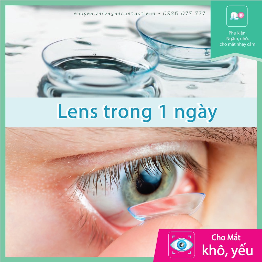 [𝟏 𝐃𝐀𝐘 LENS KHÔNG MÀU] 1 Chiếc kính áp tròng cận loạn 1 ngày Sofclear Gelflex lens dùng 1 ngày ann365 lens | BigBuy360 - bigbuy360.vn