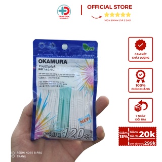 Tăm Nhựa Nha Khoa Gói 120 Chiếc Nhật Bản - giúp răng miệng sạch sẽ - Được Bác Sĩ Khuyên Dùng