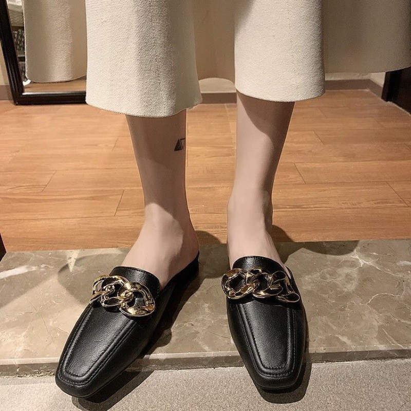 Giày nhựa dẻo thời trang dáng sục quai xích | BigBuy360 - bigbuy360.vn