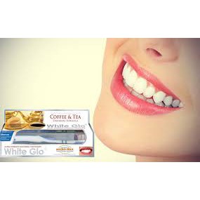 Kem Đánh Răng Làm Trắng Răng White Glo Cho Người Hút Thuốc, Uống Trà & Cà Phê 150g