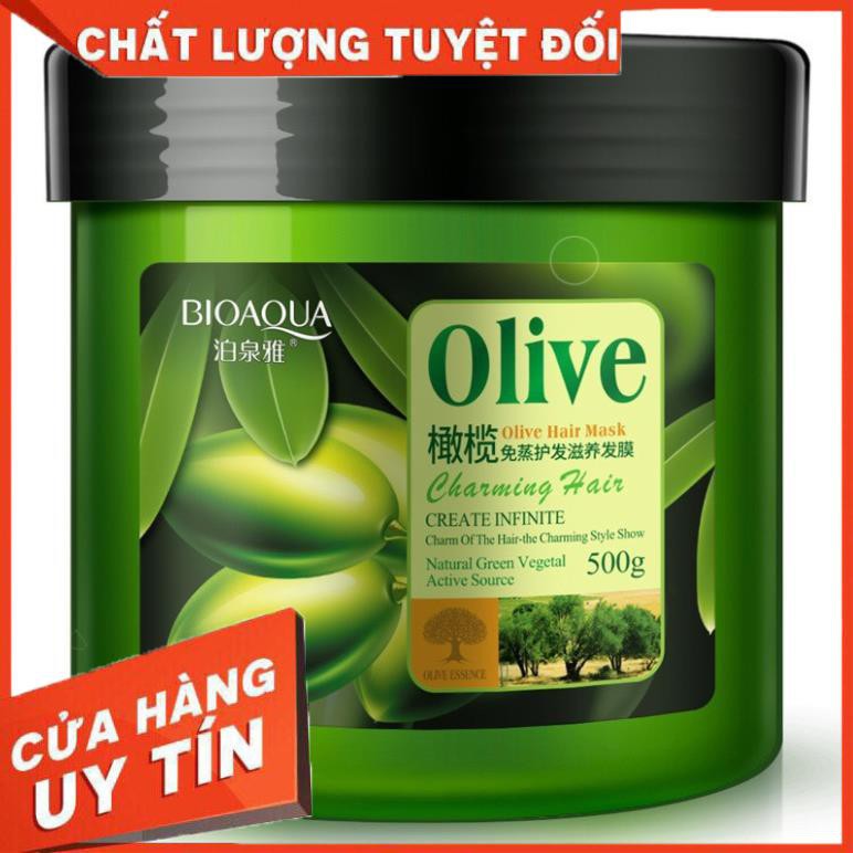 Kem ủ tóc Olive Bioaqua 500ml | BigBuy360 - bigbuy360.vn