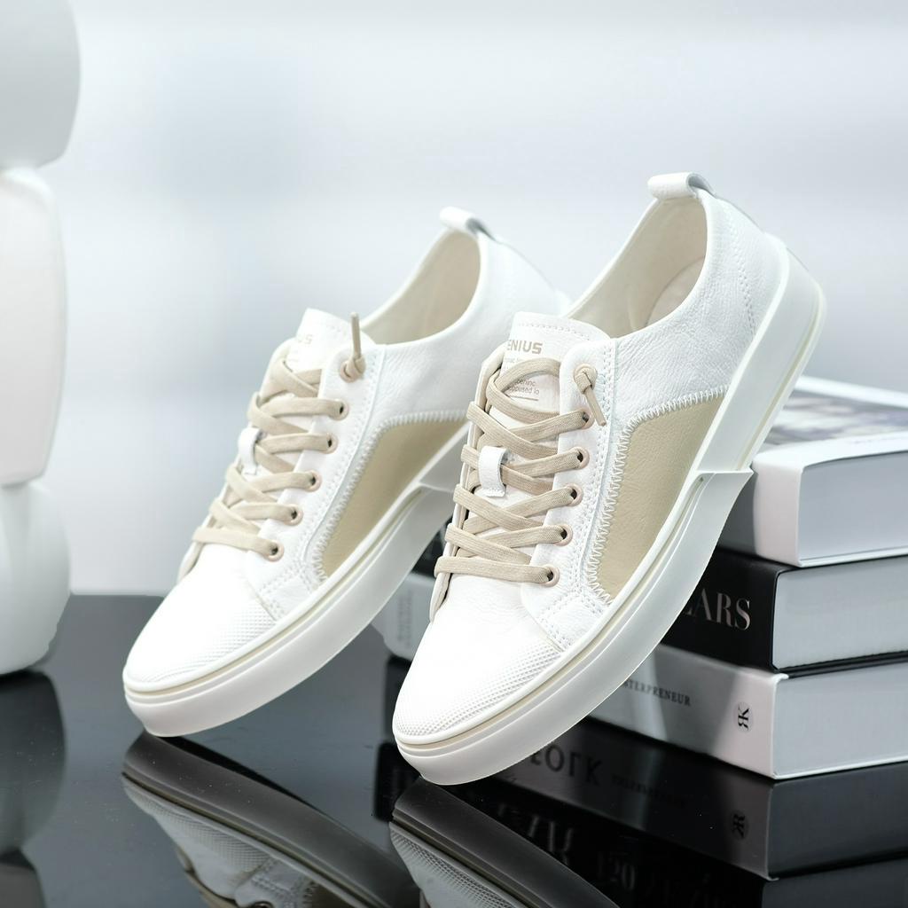 Giày Nam cao cấp Bun Store - Giày da Nam đẹp Sneaker thời trang sang xịn G907T
