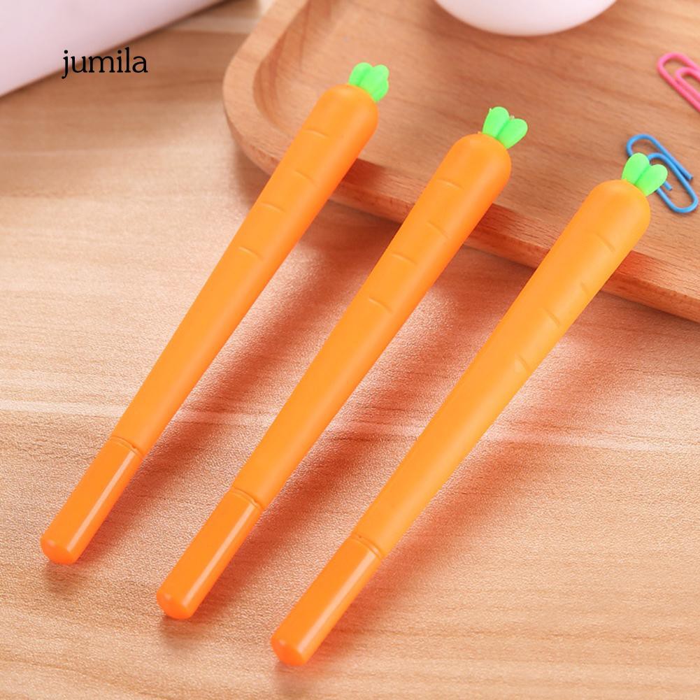 Bút mực gel ngòi 0.5mm tạo hình củ cà rốt sáng tạo