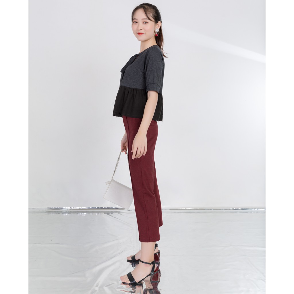 Áo thun bèo lai cổ cột dây - 10204358 J-P Fashion