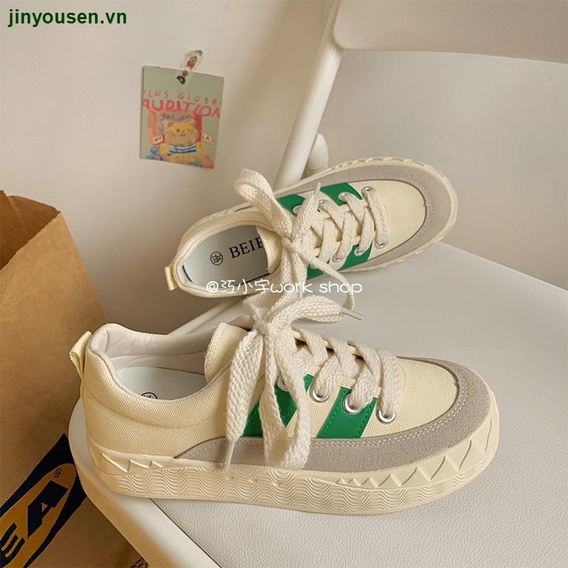Giày thể thao vải canvas phong cách Hàn Quốc thời trang dành cho nữ