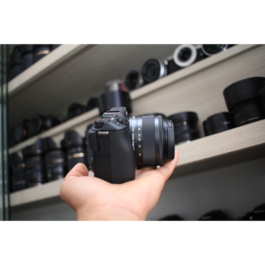 BÁN COMBO MÁY ẢNH CANON M3 kèm lens kít 15-45 STM