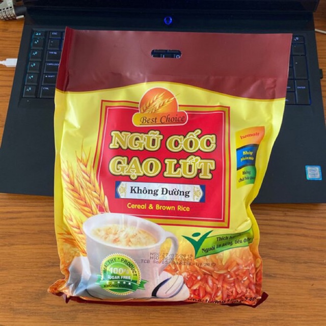 Ngũ cốc Gạo Lứt không đường ăn kiêng Best Choice 540gr (18 gói x 30gr)
