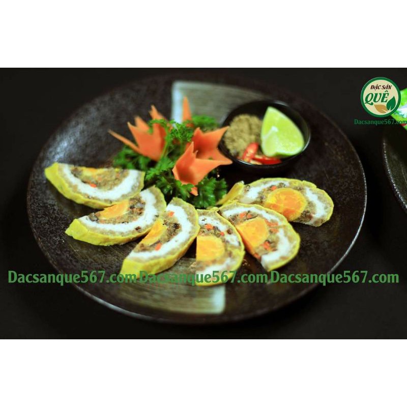 Chả hoa Năm Thụy, chả hoa ngũ sắc trứng muối đặc sản Trà Vinh