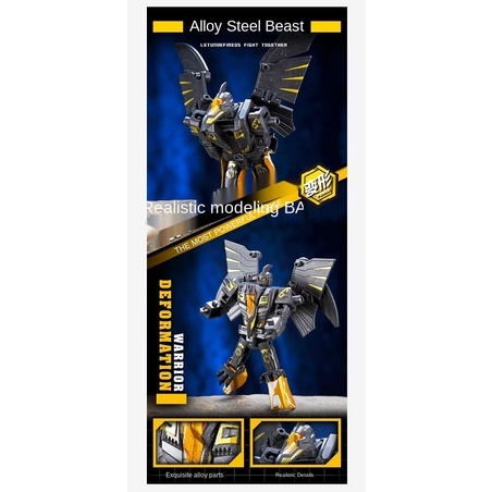 Mô hình đồ chơi robot biến hình 4 trong 1 bằng hợp kim