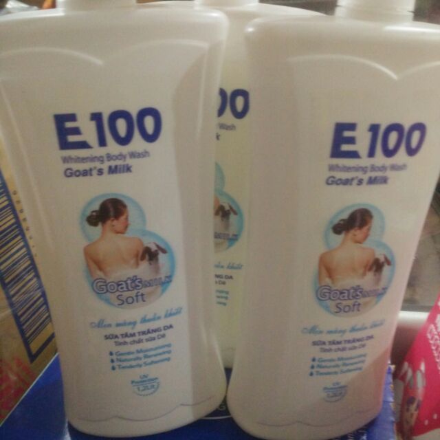 Sữa tắm E100 tinh chất dê chai 1200l