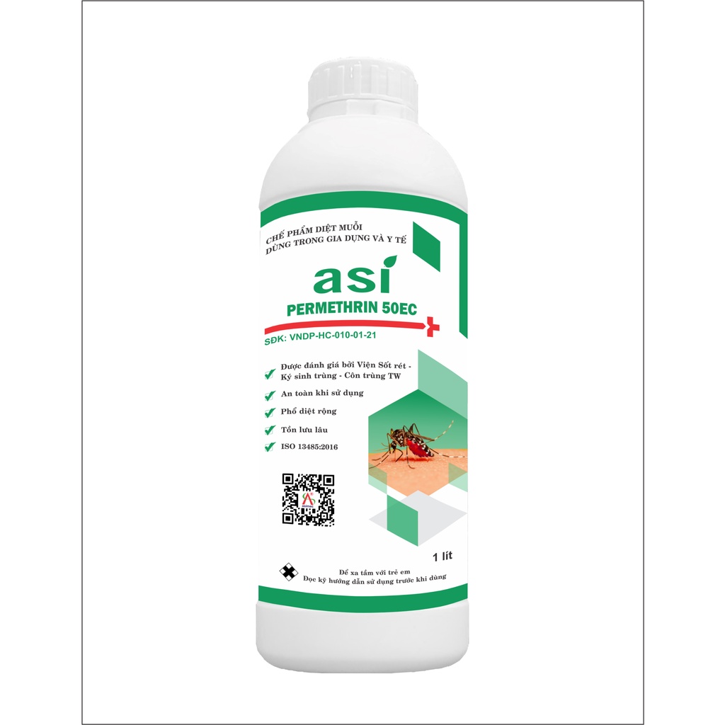 ASI-PERMETHRIN 50EC: Chế phẩm diệt muỗi dùng trong gia dụng và y tế 100ml