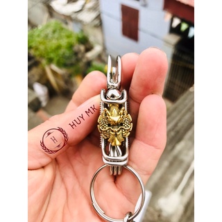 Móc khoá thủ công rồng vàng