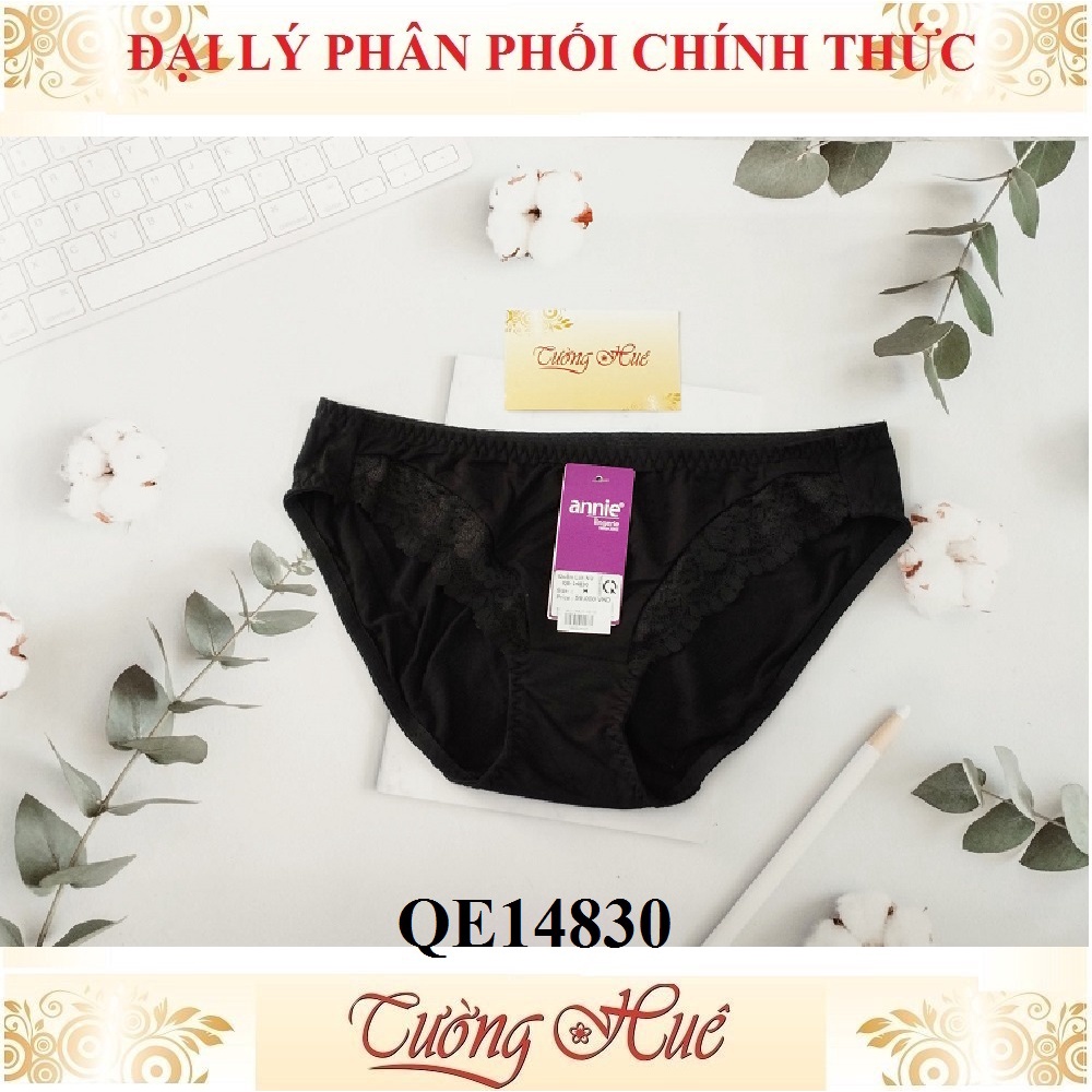 Quần lót nữ annie QE 14830 quần cotton phối ren.