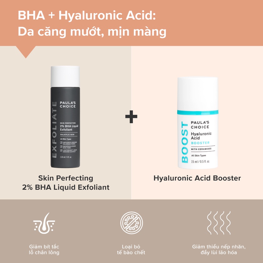 [PAULA'S CHOICE] Tinh Chất Tăng Cường Phục Hồi Cấp Ẩm Sâu Và Căng Bóng Cho Làn Da Hyaluronic Acid Booster 15ml (Mã 7860)