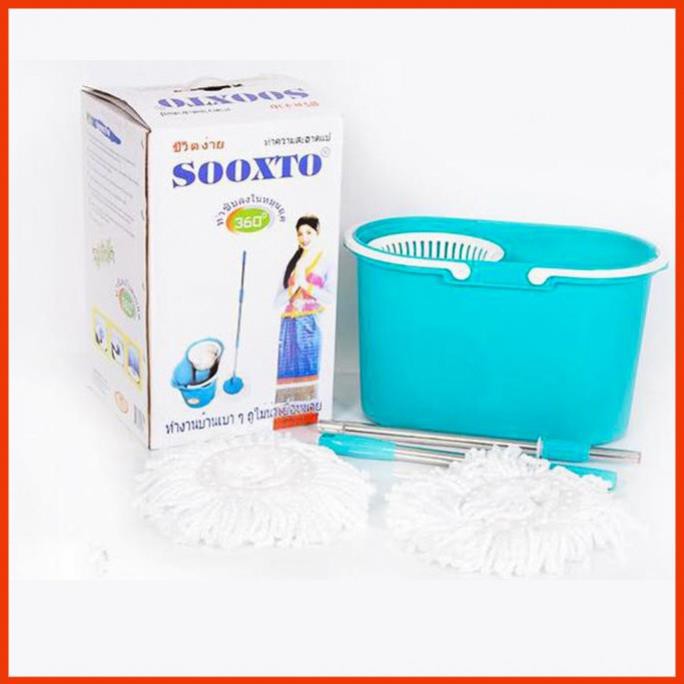 💖FREESHIP💖 Chổi lau nhà 360 độ Thái Lan Sooxto - 2 bông lau