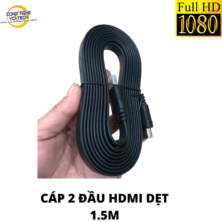 CÁP 2 ĐẦU HDMI DẸT DÀI 1.5M/3M/5M-ĐẢM BẢO CHẤT LƯỢNG GIÁ THÀNH HỢP LÝ