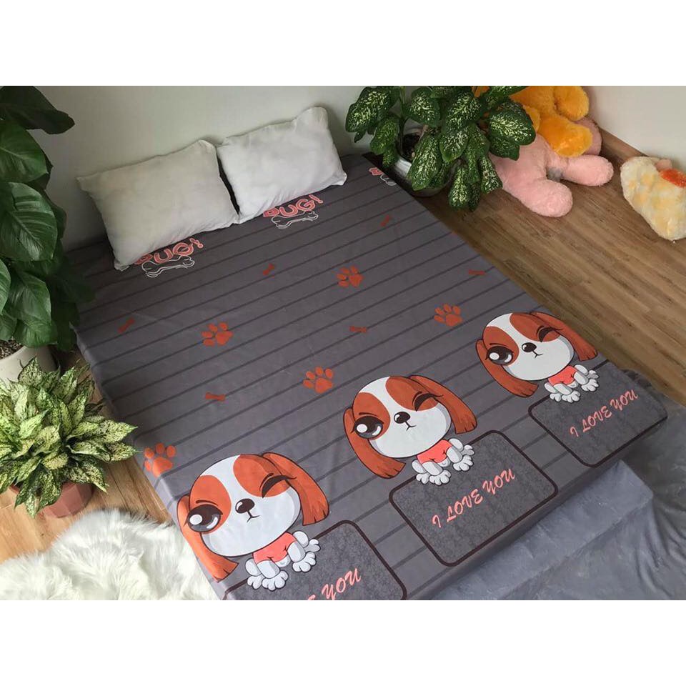 Ga chống thấm cotton 2 chức năng, vừa chống thấm vừa làm ga bình thường.