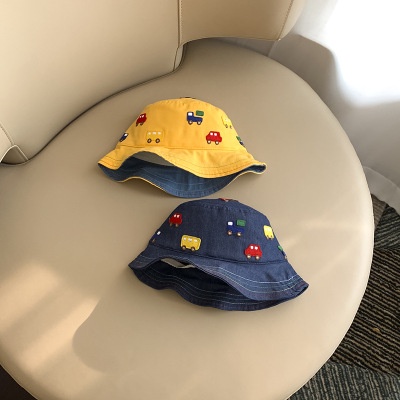 Nón Vành Tròn Bằng Vải Cotton Thời Trang Dễ Thương Cho Bé