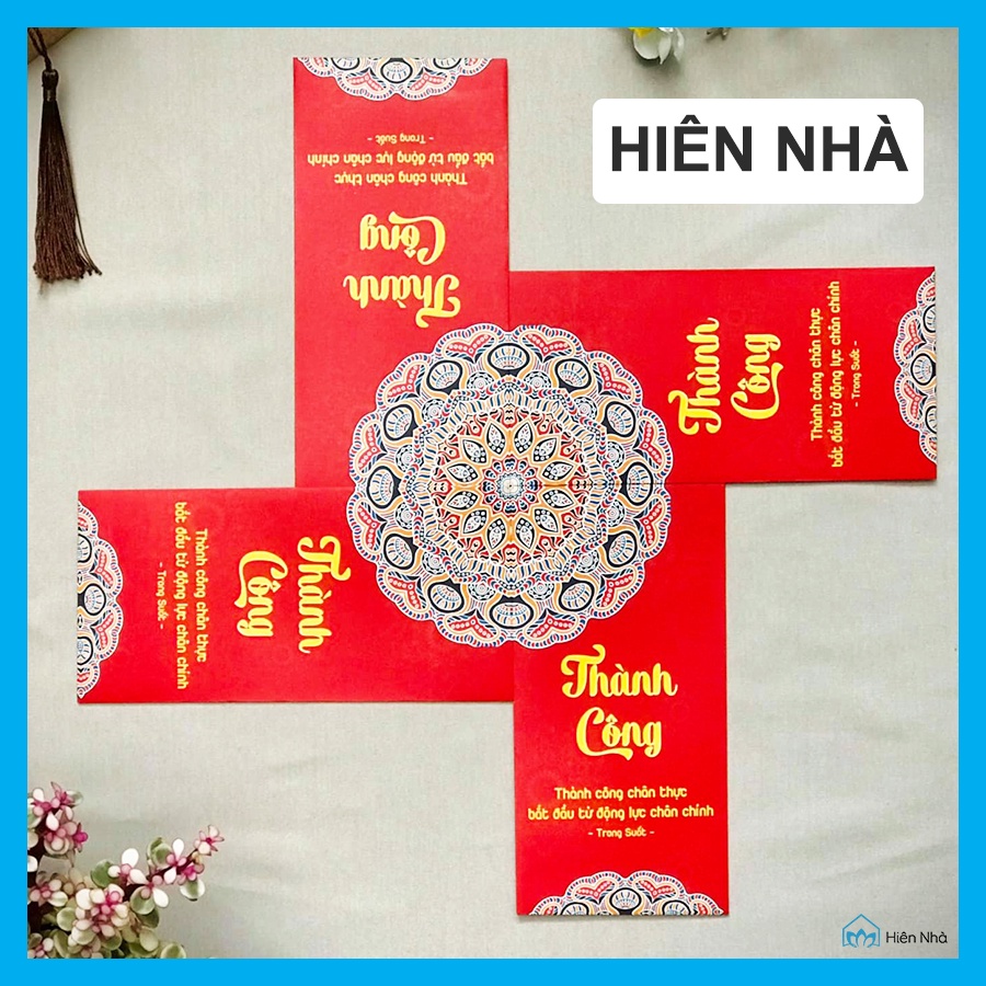 Bao lì xì 2022 Mandala - Lì xì mang những câu nói từ góc nhìn nhà Phật - Hiên Nhà