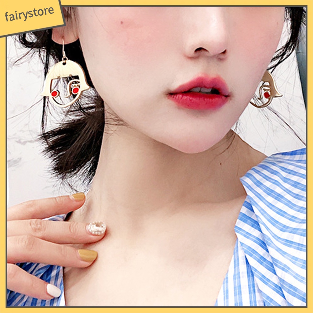 Khuyên Tai Hợp Kim Hình Khuôn Mặt Vui Nhộn