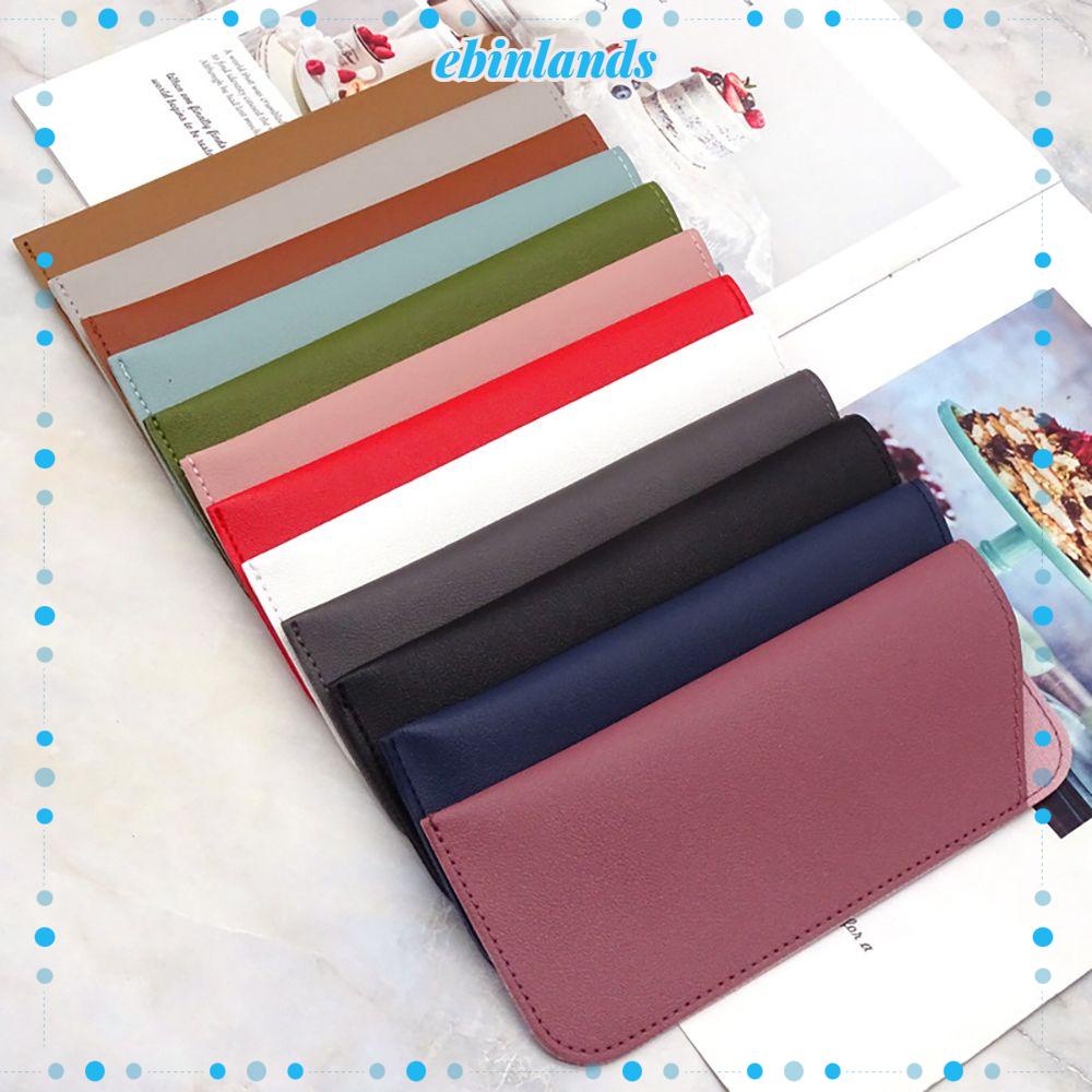 Túi Đựng Mắt Kính Bằng Da PU Màu Trơn Nhỏ Gọn Tiện Dụng