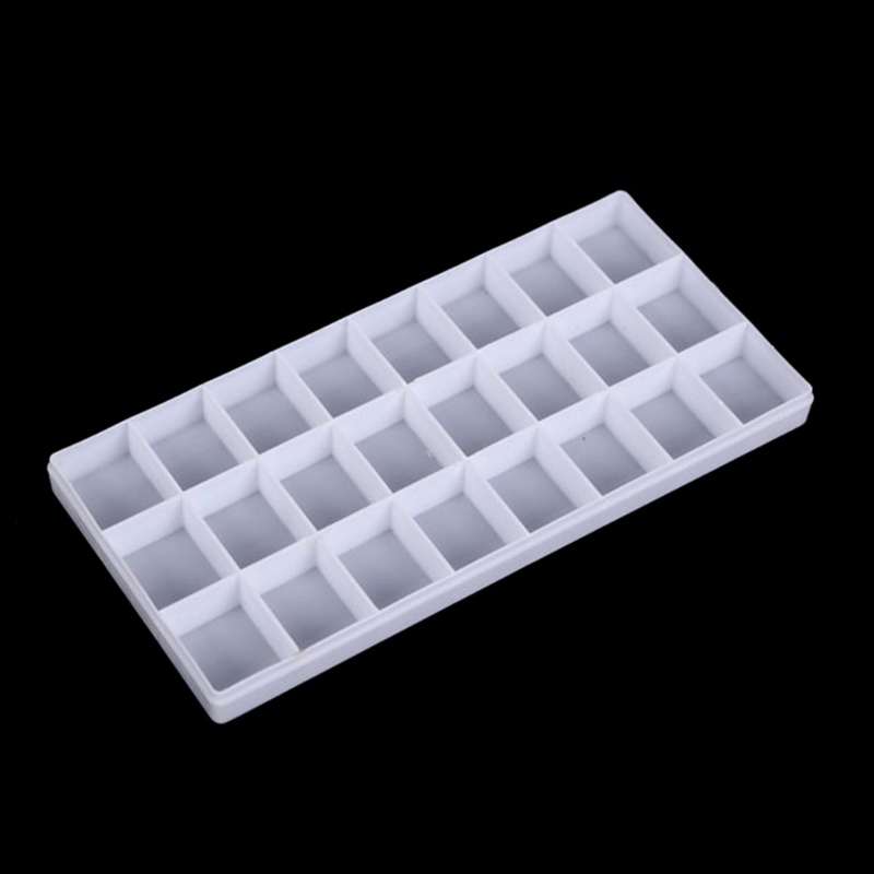 Khay đựng màu nước / bột màu sơn dầu acrylic 24 ô mang theo du lịch sử dụng tiện lợi