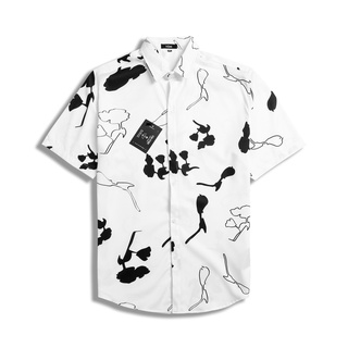 Áo Sơ Mi TÓM Nam/Nữ Fullbox họa tiết BLOOM TEE, vải lụa thoáng mát, không nhăn, form regulafit, tay ngắn