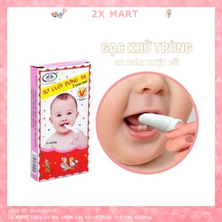 [hộp 5 chiếc] Rơ lưỡi cho bé Đông Fa, tưa lưỡi vệ sinh trọn gói đồ sơ sinh - 2X MART
