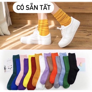 Sẵn/ tất nhún, vớ trắng, tất đen ✌️ vớ cổ cao (NAM NỮ ĐỀU ĐI OK)