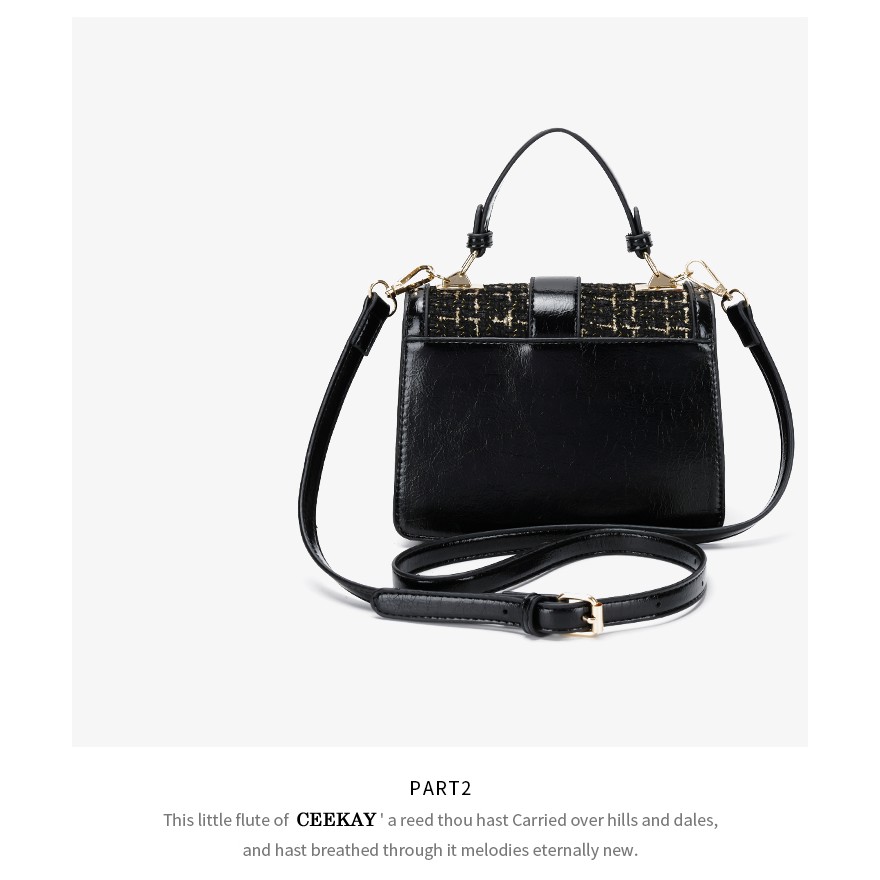 🌸Sẵn hàng túi đen🌸 CEEKAY 67 fullbox thiết kế thời trang cao cấp phong cách phương Tây