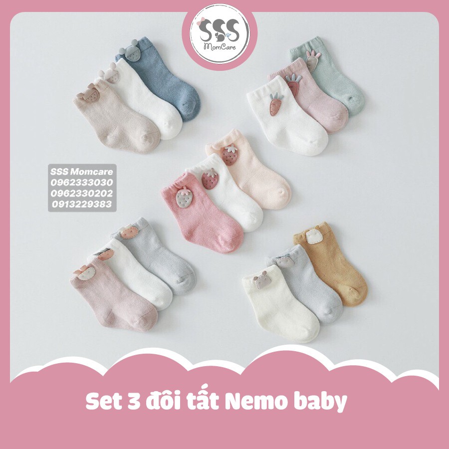 Set 3 đôi tất Nemo baby
